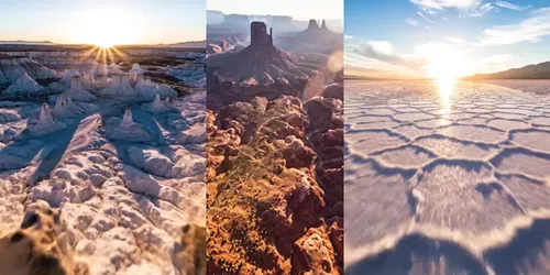 Epic Drone Transitions generated by veo