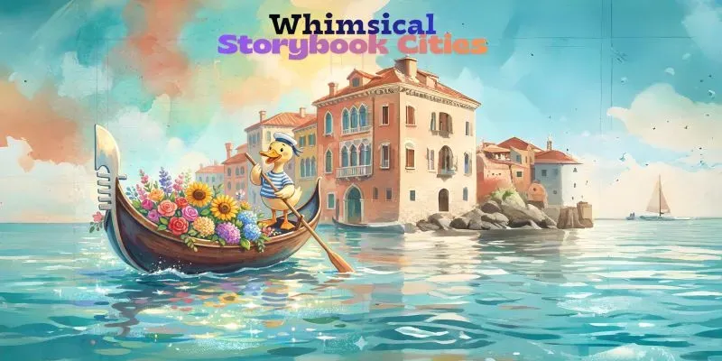 Whimsical Storybook Cities generated by undefined