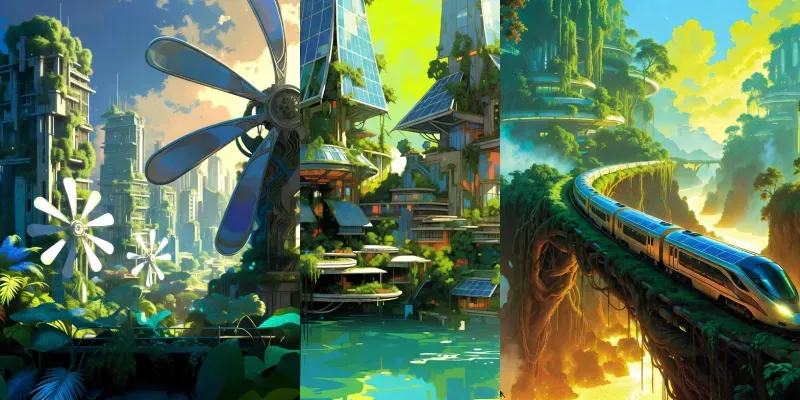 Solarpunk Utopias generated by undefined