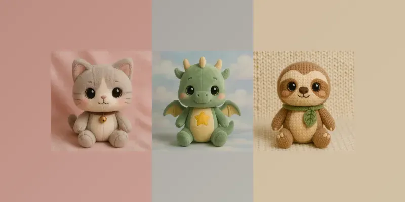 Kawaii Plushie Toy Photoshoots generated by undefined