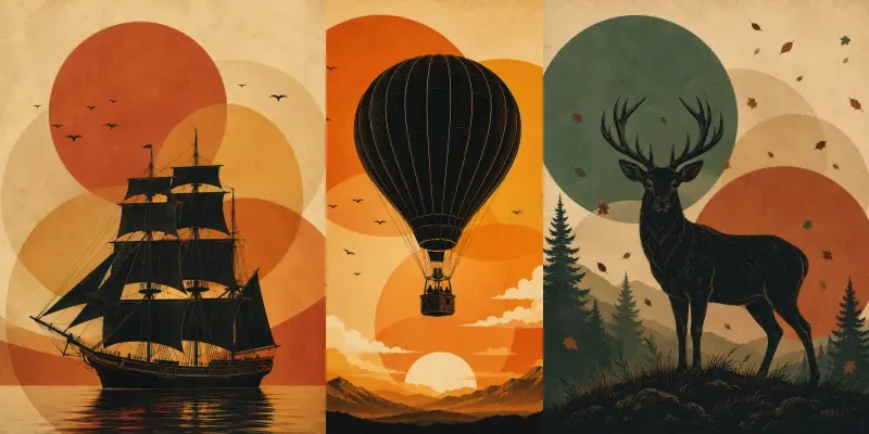 Geometric Silhouette Art Generator generated by undefined