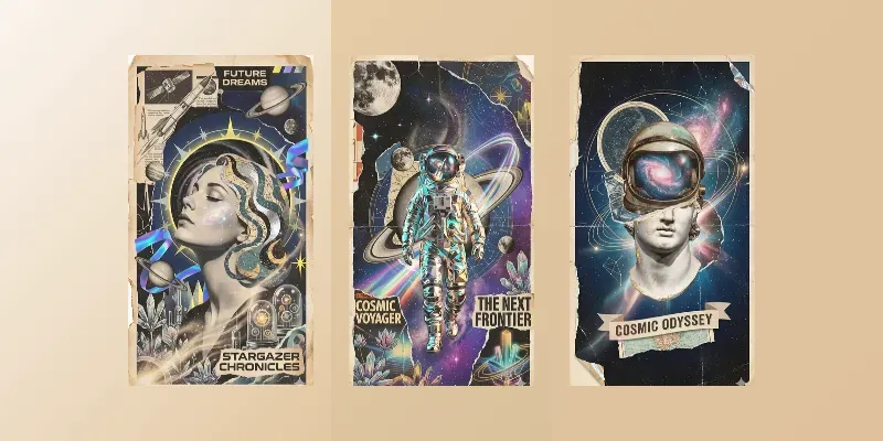Cosmic Dream Collage Generator generated by undefined