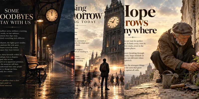 Poetic Editorial Reflection Posters