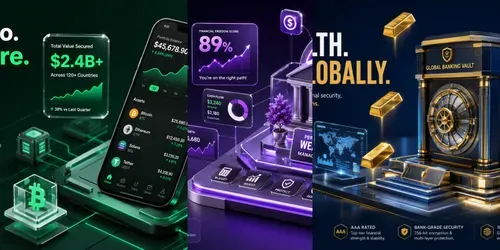 Corporate Fintech 3D Infographic Assets generated by chatgpt-image