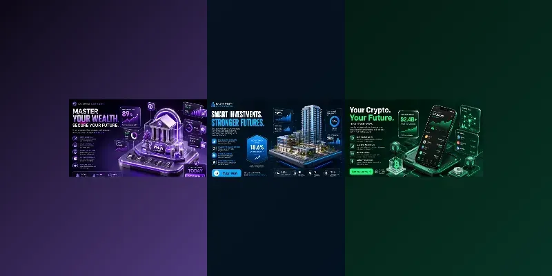 Corporate Fintech 3D Infographic Assets generated by undefined