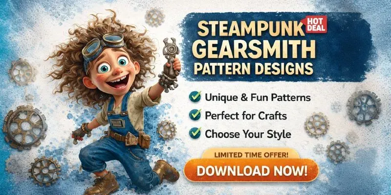 Steampunk Gearsmith Pattern Backgrounds generated by undefined