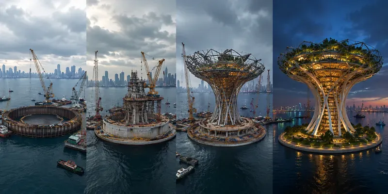 Offshore Mega Build Timelapses generated by undefined