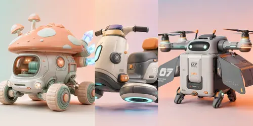 Minimalist Futuristic Toys generated by chatgpt-image