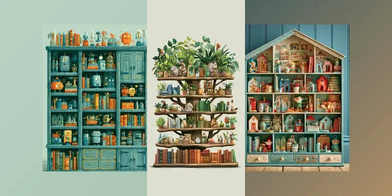 Whimsical Storybook Shelves generated by undefined