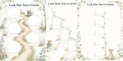 Woodland Baby Milestone Timelines generated by chatgpt-image