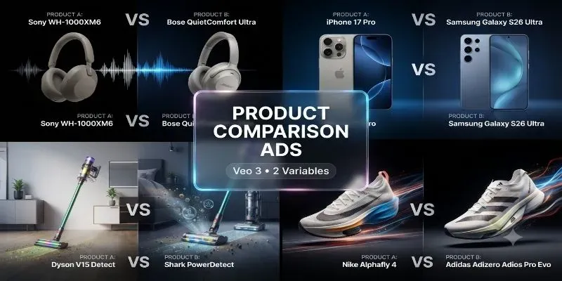 Product Comparison Decision Commercials generated by undefined