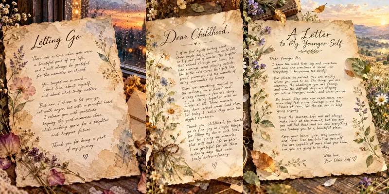 Vintage Watercolor Letter Art