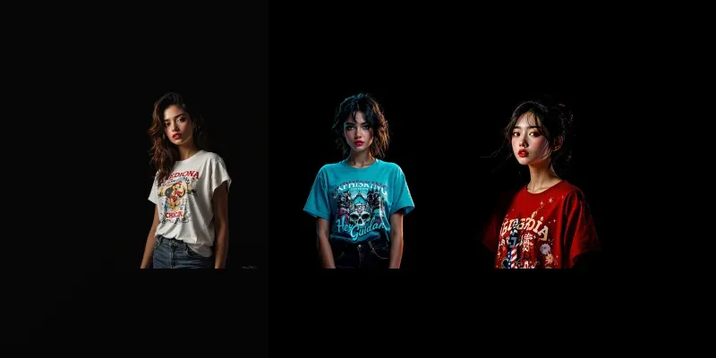 Vintage Tshirt Designs Beautiful Models generated by undefined