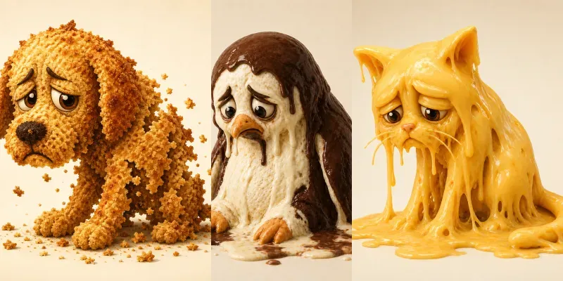 Food Based Emotion Animals generated by undefined