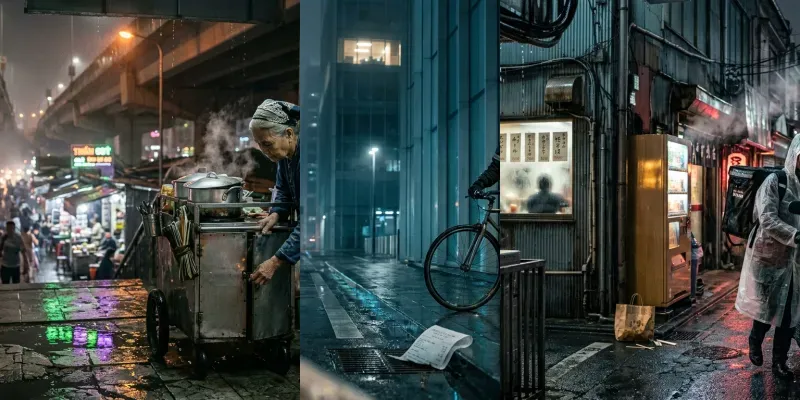Cyberpunk Neon Street Photography