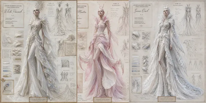 Atelier Blueprint Couture Plate Animals generated by undefined