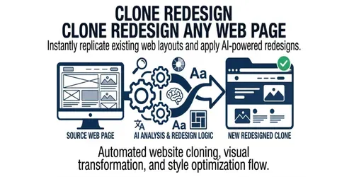 Clone Redesign Any Web Pages generated by claude-skill