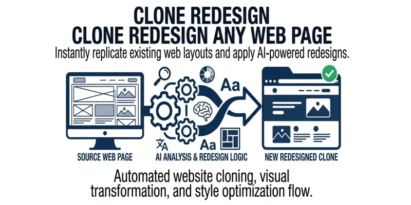 Clone Redesign Any Web Pages generated by undefined