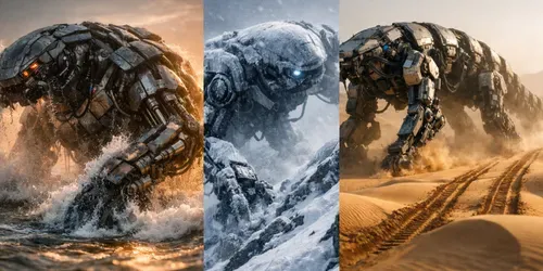 Giant Robotic Creature Generator generated by chatgpt-image