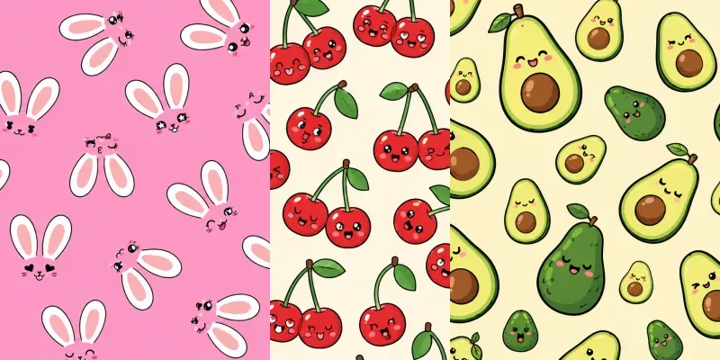 Cute Seamless Repeating Pattern Designs generated by undefined