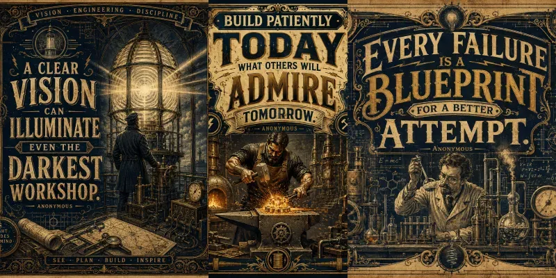 Vintage Industrial Quote Posters generated by undefined