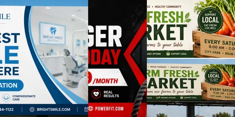 Professional Billboard Advertisements generated by undefined