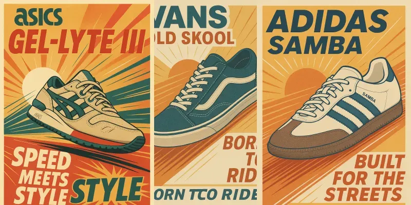 Retro Sneaker Ad Posters generated by undefined