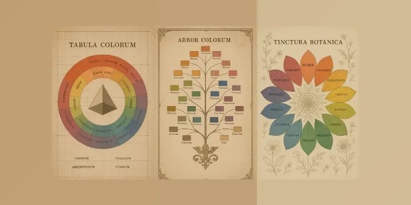Vintage Color Theory Chart Style generated by undefined