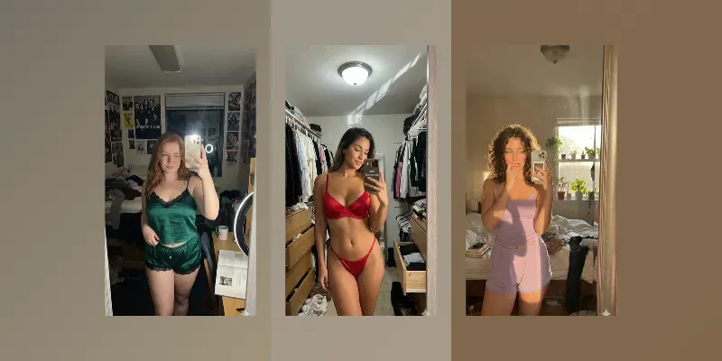 Authentic Bedroom Mirror Selfie Audlts generated by undefined