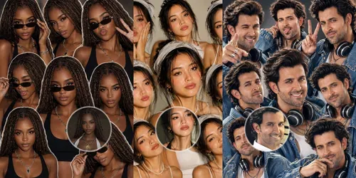 Y2k Beauty Sticker Collages generated by chatgpt-image