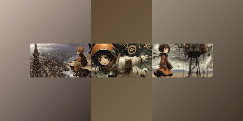 Melancholic Anime Retrofuturist Scenes generated by undefined