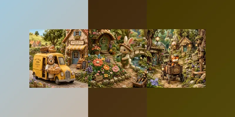 Whimsical Clay Countryside Adventures generated by undefined