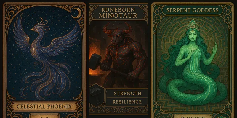 Mythic Oracle Tarot Card Creators generated by undefined