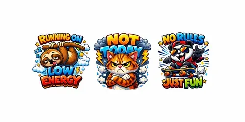 Funny Cartoon Illustrations generated by chatgpt-image