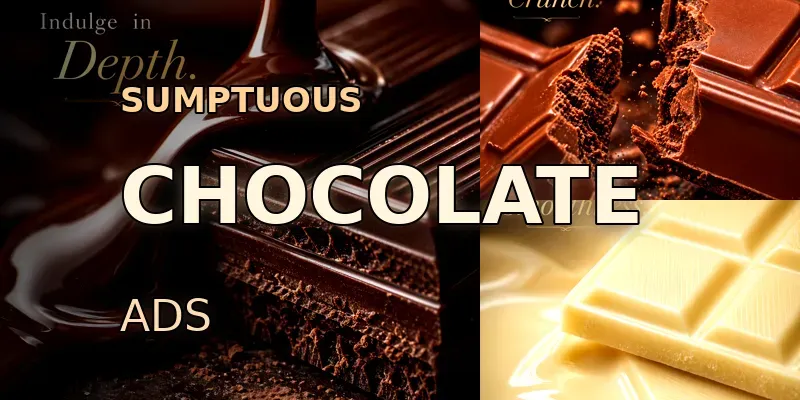 Indulgent Ultra Macro Chocolate Adverts generated by undefined