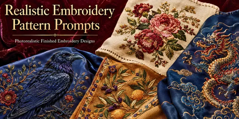 Realistic Embroidery Patterns Designs Mj generated by undefined