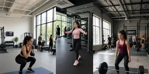 Women Gym Fitness Workouts generated by grok-video