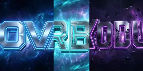 Cinematic Scifi Title Logos generated by gemini-image