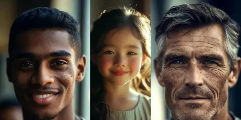 Cinematic Photorealistic Aging Timelapses generated by undefined