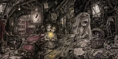 Surreal Forgotten Attic Art generated by chatgpt-image