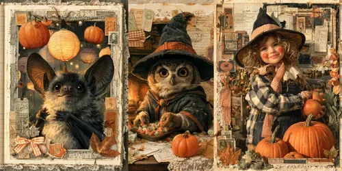 Halloween Junk Journals For Kids generated by midjourney