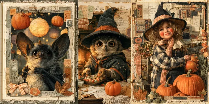 Halloween Junk Journals For Kids generated by undefined