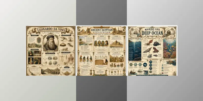 Vintage Educational Infographic Posters generated by undefined