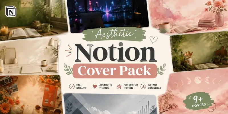 Aesthetic Notion Cover Packs generated by undefined