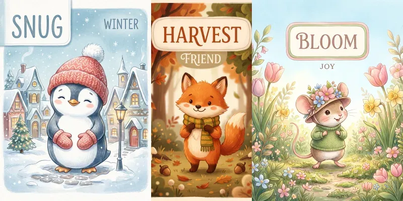 Playful Storybook Characters generated by undefined