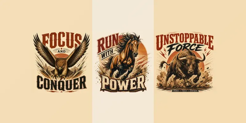 Motivational Animal Posters generated by undefined