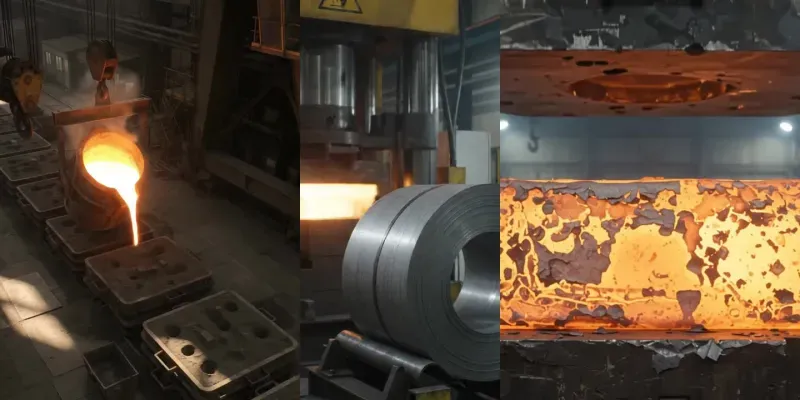 Heavy Industrial Metallurgy Footage