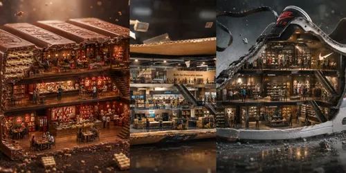 Miniature Brand Dioramas generated by chatgpt-image