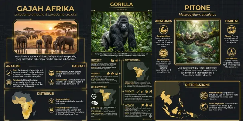 Automated Wildlife Infographics generated by undefined