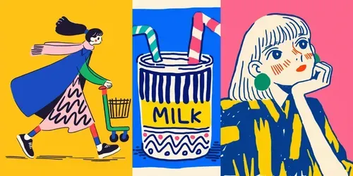 Quirky Illustrations generated by midjourney